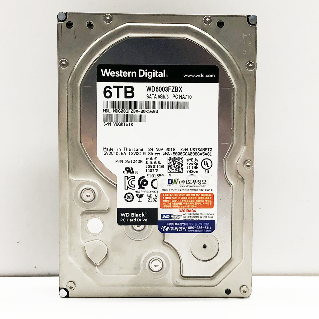 【新品・未開封】WD Black_WD6003FZBX_6TB_3.5型HDD Hard Drive WD Black WD6003FZBX PC HA710 6TB 7.2K 256MB SATA